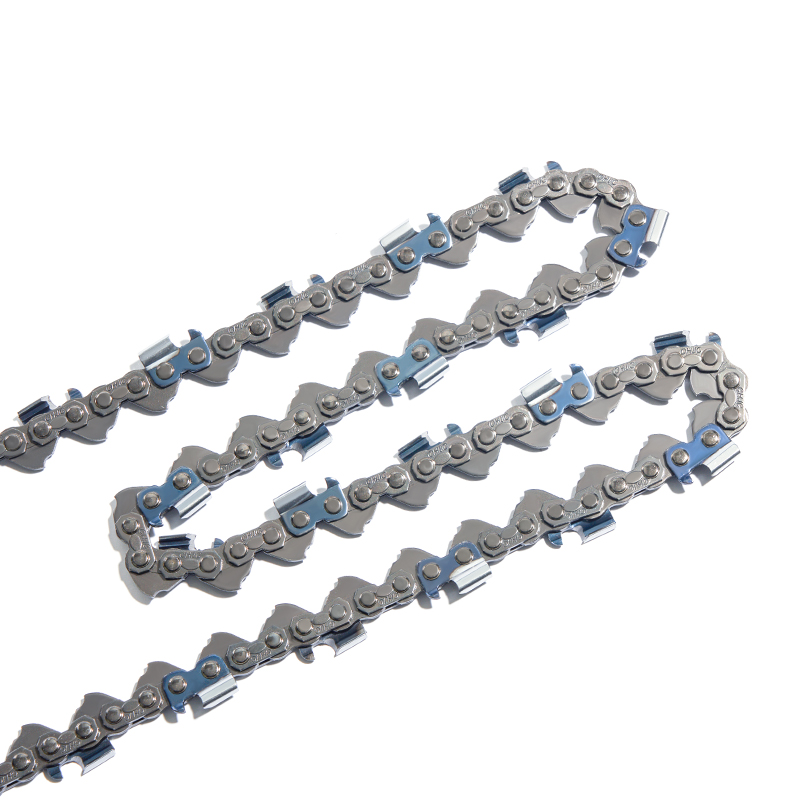 When using a .404'' Chipper Saw Chain, how do I adjust the chain tension based on the wood type for the best cutting results?